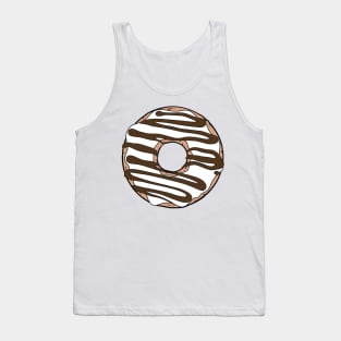 White Donut, Doughnut, Chocolate, Icing, Frosting Tank Top